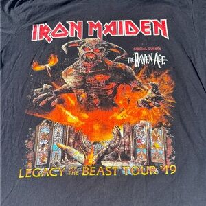 Iron Maiden Legacy of the Beast tour ‘19 T shirt size large